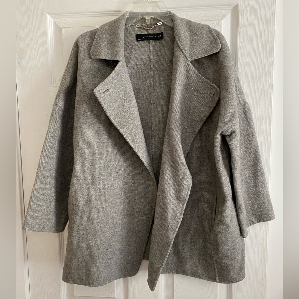 Gray Zara Peacoat